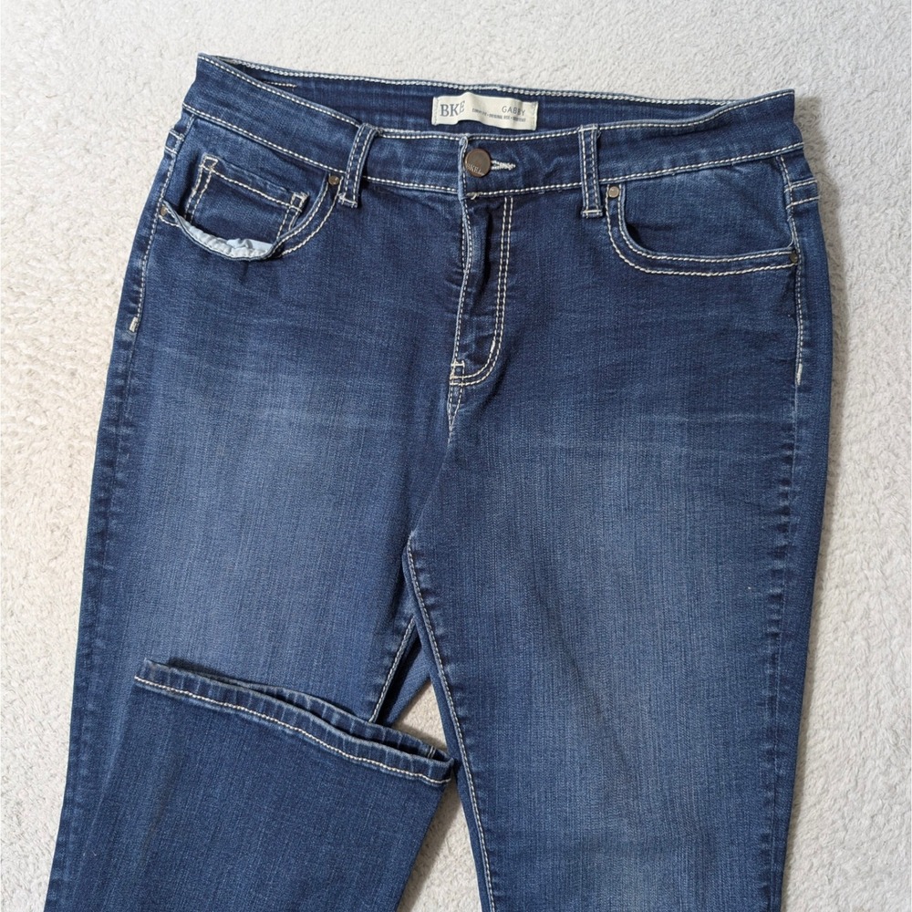 BKE Gabby Jeans Women 30/31.5 Dark Wash Stretch Curvy Bootcut Denim ABK766‎